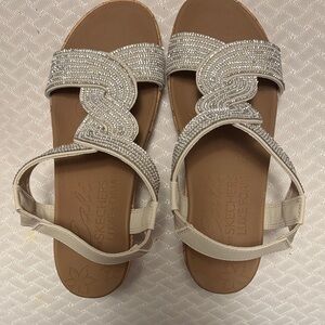 Skechers Women's Sandals - Silver and Brown